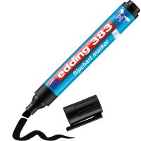 EDDING Flipchartmarker 383, 1-5 mm, Keilspitze, schwarz 4-383001