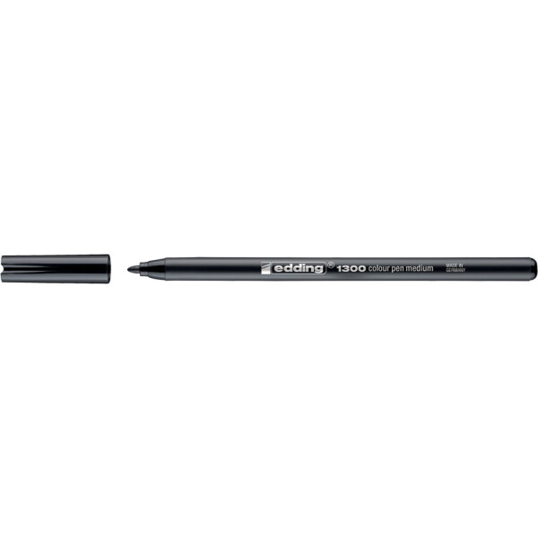EDDING Faserschreiber 1300, 2mm, Rundspitze, schwarz 41300001