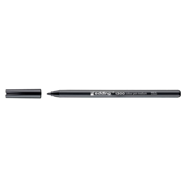 EDDING Faserschreiber 1300, 2mm, Rundspitze, schwarz 41300001