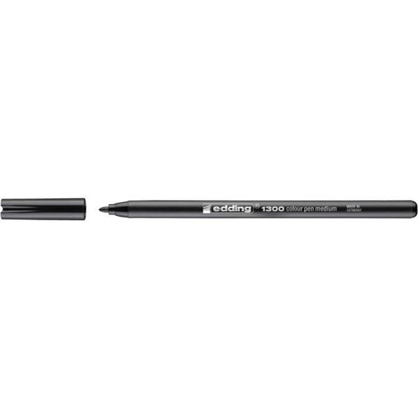 EDDING Faserschreiber 1300, 2mm, Rundspitze, schwarz 41300001