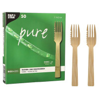 PAPSTAR Kuchen- und Snackgabel "pure",...