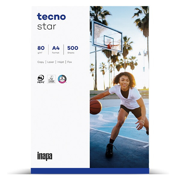 TECNO Star Businesspapier wei&szlig; A4 80g - 1 Karton (2.500 Blatt)