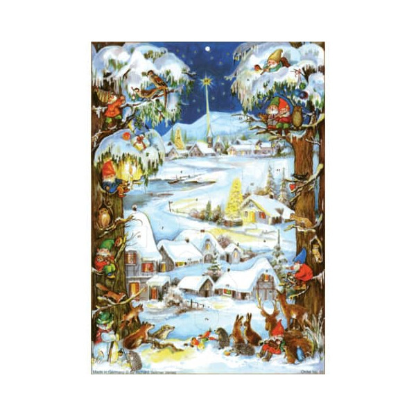 SELLMER Adventkalender Winterlandschaft A4 Glimmer