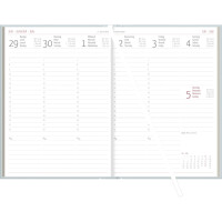 ZETTLER Buchkalender 2027, A5, 1T 1S, grau 147200
