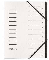 PAGNA Ordnungsmappe "Sorting File", 12 Fächer, dunkelrosa