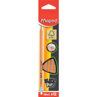 Maped Bleistift HB Black Peps mit Radierer