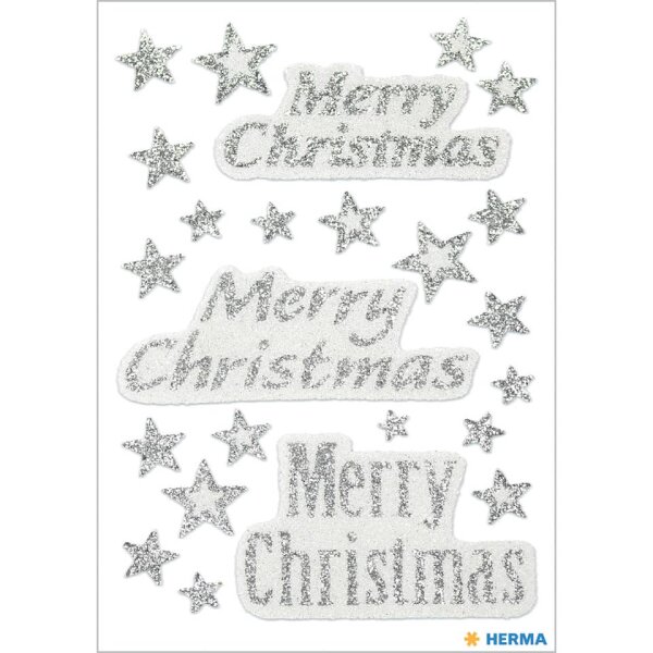 HERMA Weihnachtssticker Merry Christmas, 24 St&uuml;ck 3731