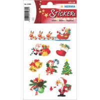 HERMA Weihnachten Sticker Weihnachtsmann 8 Stück