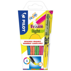 PILOT Textmarker 6 Stück pastell sortiert FriXion Light Soft 4.0