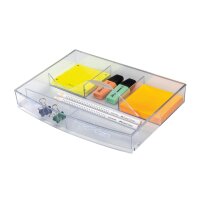 HAN Schubladeneinsatz mit 6 Fächern und Griff, transparent-glasklar 1016-23D