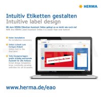 HERMA Etiketten ablösbar, 96x63,5mm, 800 Stück, weiß 10308