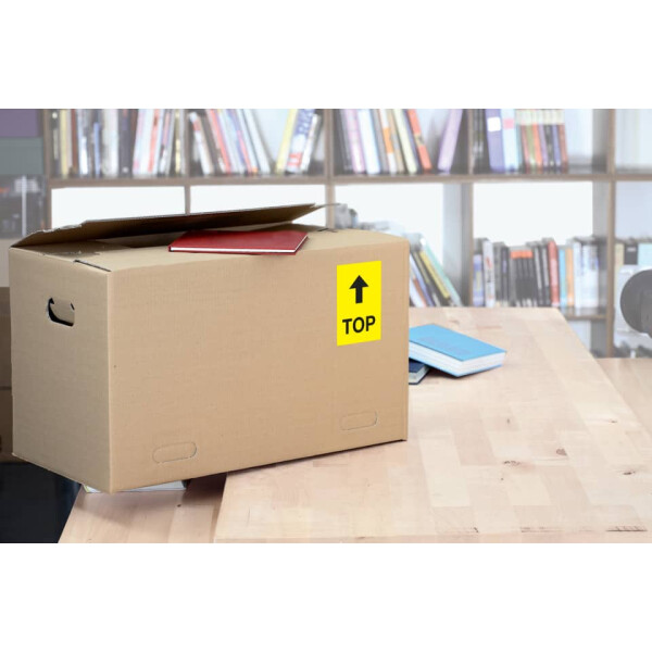 HERMA Etiketten permanent, 105 x 148 mm, 400 St&uuml;ck, gelb 4396