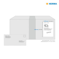 HERMA Etiketten permanent, 105 x 148 mm, 400 Stück, gelb 4396