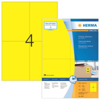 HERMA Universaletiketten, permanent, 105x148mm, 400 Stück, gelb