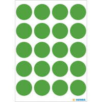 HERMA Etikett Farbpunkt d.grün 100Et Packung 19mm