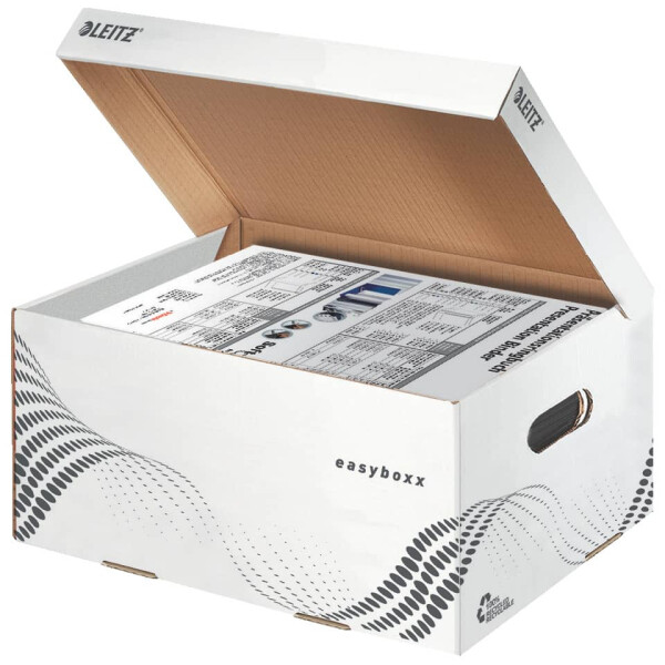 LEITZ Archivkasten easyboxx S, 10kg, weiß 6135-00-00