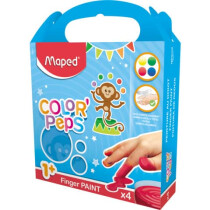 Maped Fingermalfarben ColorPeps, bunt, 4 x Runddose mit...