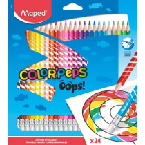 Maped Farbstiftetui 24ST radierbar sortiert COLORPEPS OOPS