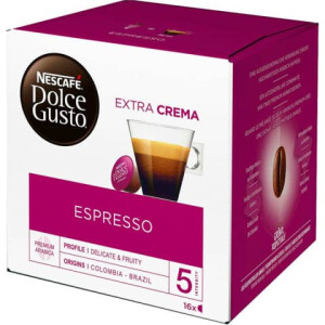 NESCAFÉ Dolce Gusto Kaffeekapseln Dolce Gusto Espresso, Nescafe, Kaffee, 16 Kapseln