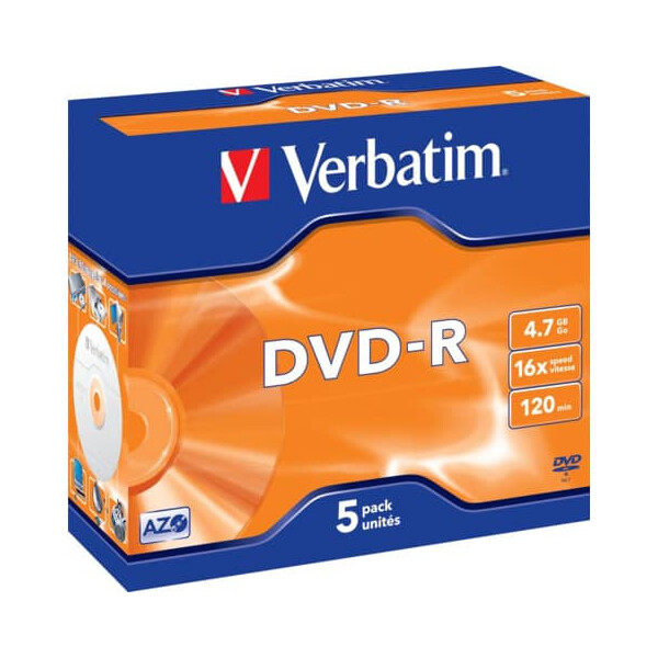 Verbatim DVD-R Jewelcase 4,7Gb120mi