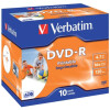 Verbatim DVD-R Jewelcase printable 10 ST 4,7Gb 120Min