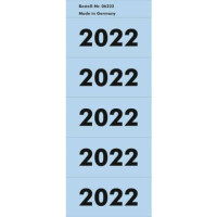 Inhaltsschildchen 2022 selbstklebend 100 ST blau