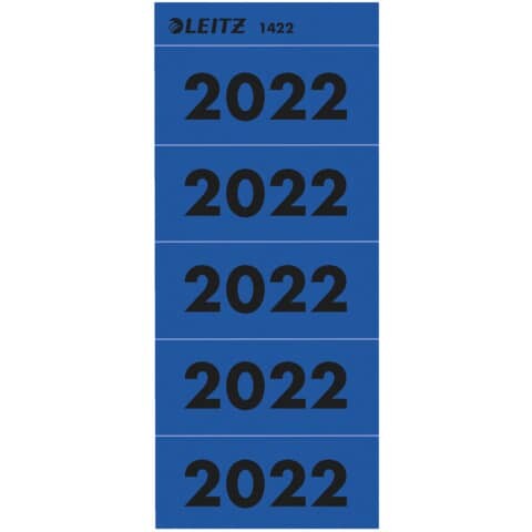 LEITZ Inhaltsschildchen 2022 100 Stück blau