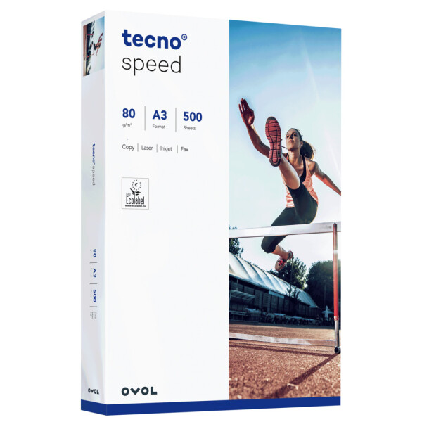 OVOL Kopierpapier Speed, A3, 80g m&sup2;, 500 Blatt, wei&szlig; 2100011524