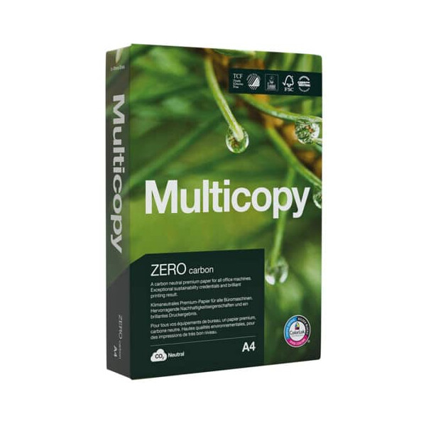 Multicopy Kopierpapier Zero, A4, 80g m², 500 Blatt, weiß