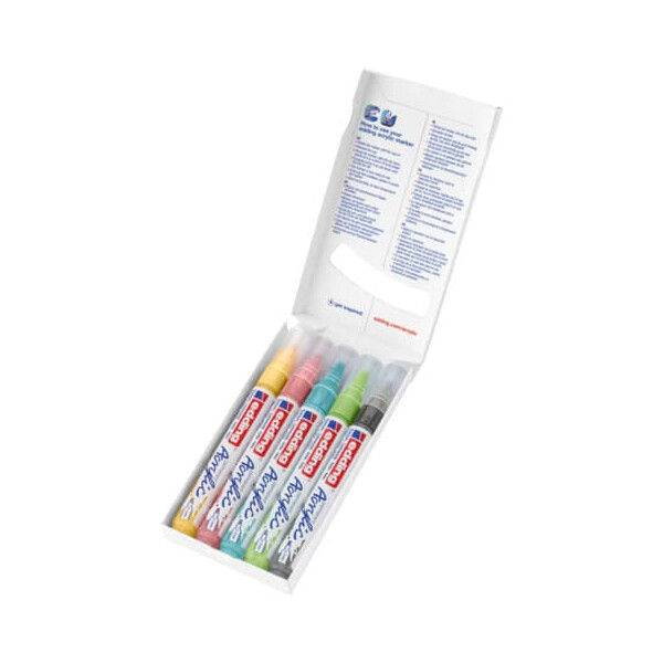 EDDING 5100 Acrylmarker, 2 - 3 mm, Pastell Set sortiert