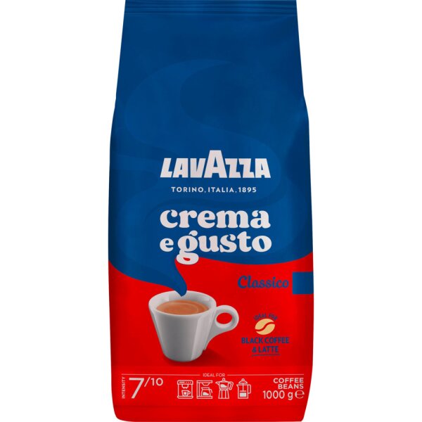 LAVAZZA Caff&egrave; Crema e Gusto Classico, ganze Bohne, 1000g 3827