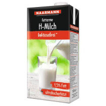 NAARMANN H-Milch 1,5 % Fett laktosefrei 12 x 1 l