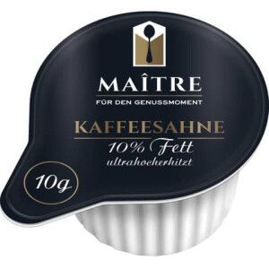 MAITRE Kaffeesahne 10% Fett 240 x 10 g