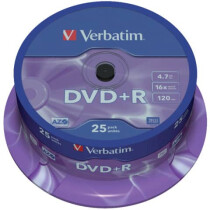 Verbatim DVD+R 25er Spindel VERBATIM 43500 4,7Gb120mi