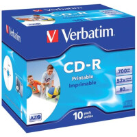 Verbatim CD-R 10 Stück Jewelcase printable VERBATIM...