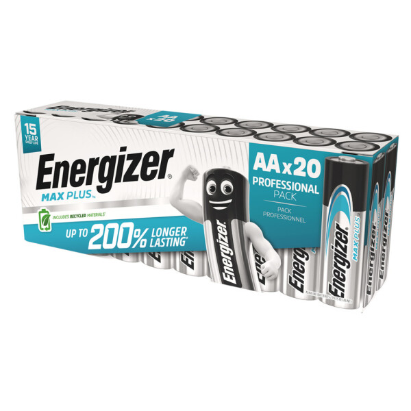 ENERGIZER Batterie Max Plus Mignon (AA) 20 Stück