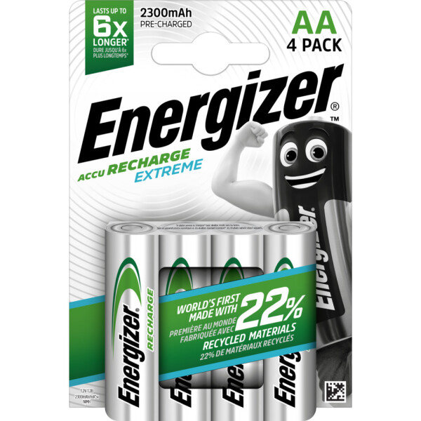 ENERGIZER Akku Rechargeable Extreme Mignon 1,2Volt 2300mAh 4 St&uuml;ck