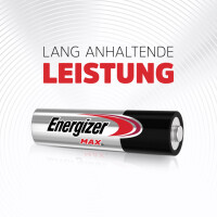 ENERGIZER Batterie Alkali-Mangan Max, LR03 AAA Micro, 8 Stück E303324100