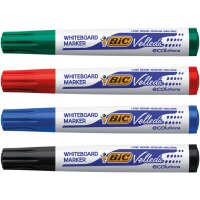 BIC Whiteboardmarker Velleda, Keilspitze, 3,7-5,5mm, sortiert 904950