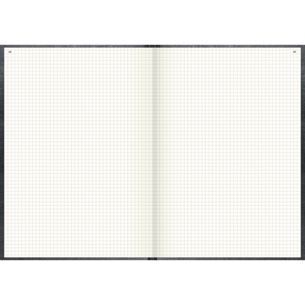 K&Ouml;NIG &amp; EBHARDT Gesch&auml;ftsbuch A4, 288 Seiten, mit Seitenzahlen, kariert, Kunststoff, grau 8614223