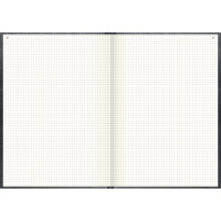 KÖNIG & EBHARDT Geschäftsbuch A4, 288 Seiten, mit Seitenzahlen, kariert, Kunststoff, grau 8614223