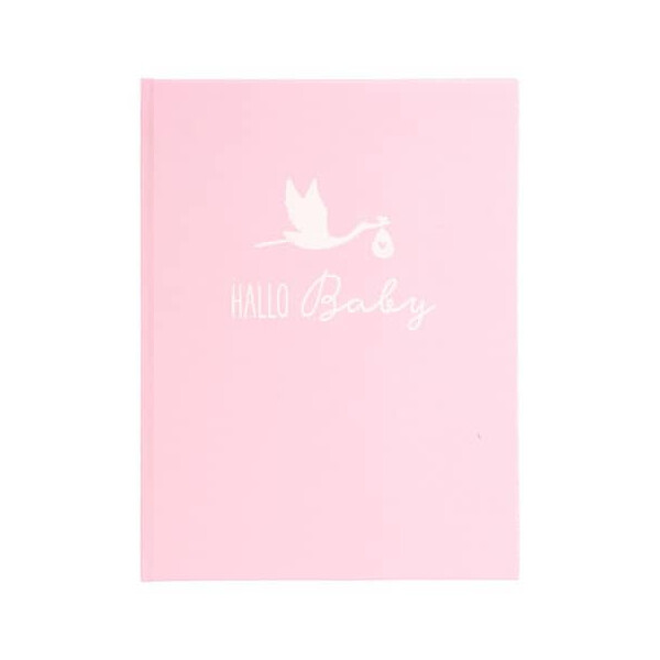 Goldbuch Babytagebuch Storch rosa 21x28cm