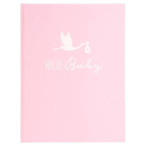 Goldbuch Babytagebuch Storch rosa 21x28cm