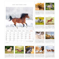 AlphaEdition Bildkalender Pferde 23,7x34cm