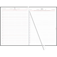 ZETTLER Buchkalender 2027, A4, 1T 1S, anthrazit 147600