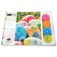Paper+Design Kombibox Servietten mit Teelicht Vibrant Eggs