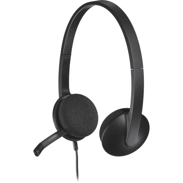 LOGITECH Headset H340, Stereo, kabelgebunden, schwarz 981-000475
