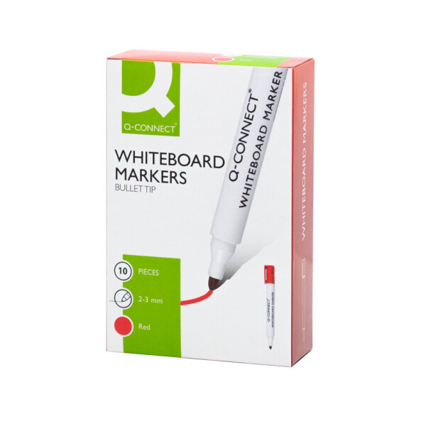 Q-CONNECT Whiteboardmarker, 2-3mm, Rundspitze, rot KF26037