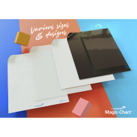 LEGAMASTER Schreibfolie Magic-Chart Whiteboard, 60 x 80cm, 25 Blatt, weiß 7-159100
