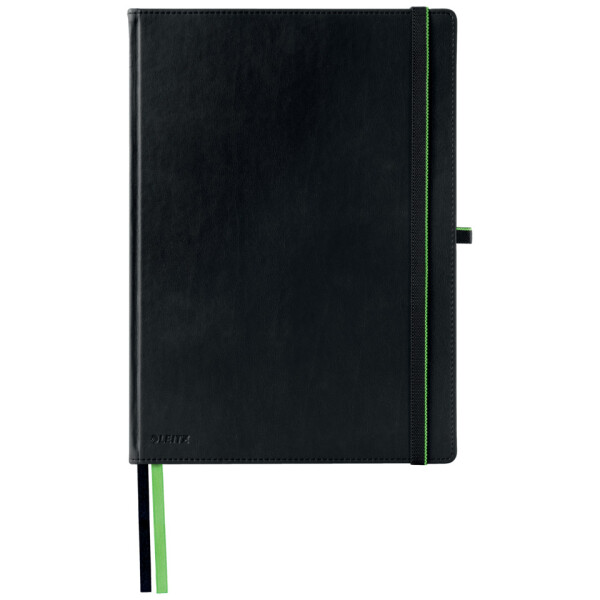 LEITZ Notizbuch Complete, A4, kariert, schwarz 4471-00-95